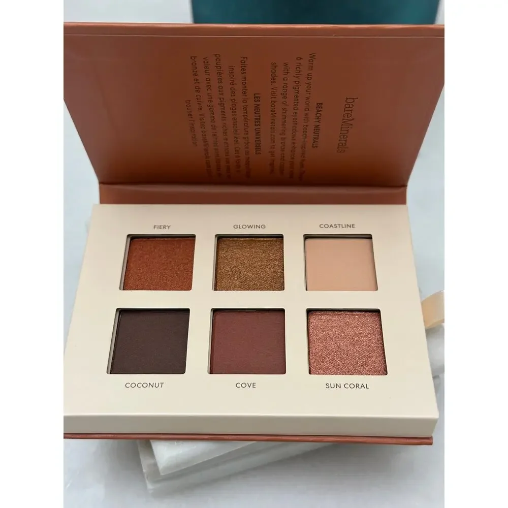 BareMinerals Mineralist Eyeshadow Palette Warmth 6 Pan Vegan Talc Free NIB
